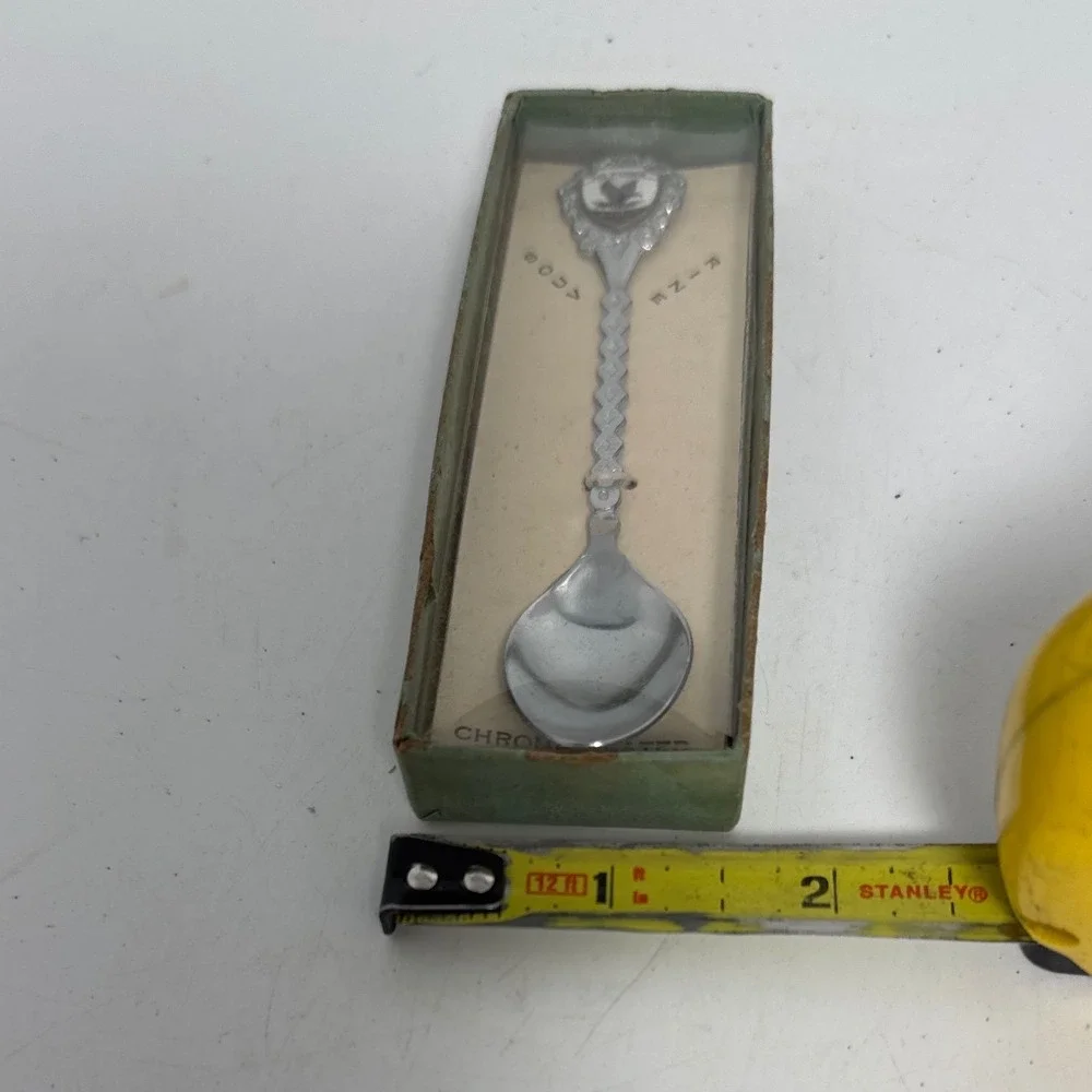 Air Force Academy Souvenir Spoon Unisex OS Silver Good‎ Vintage Enamel Crest Box